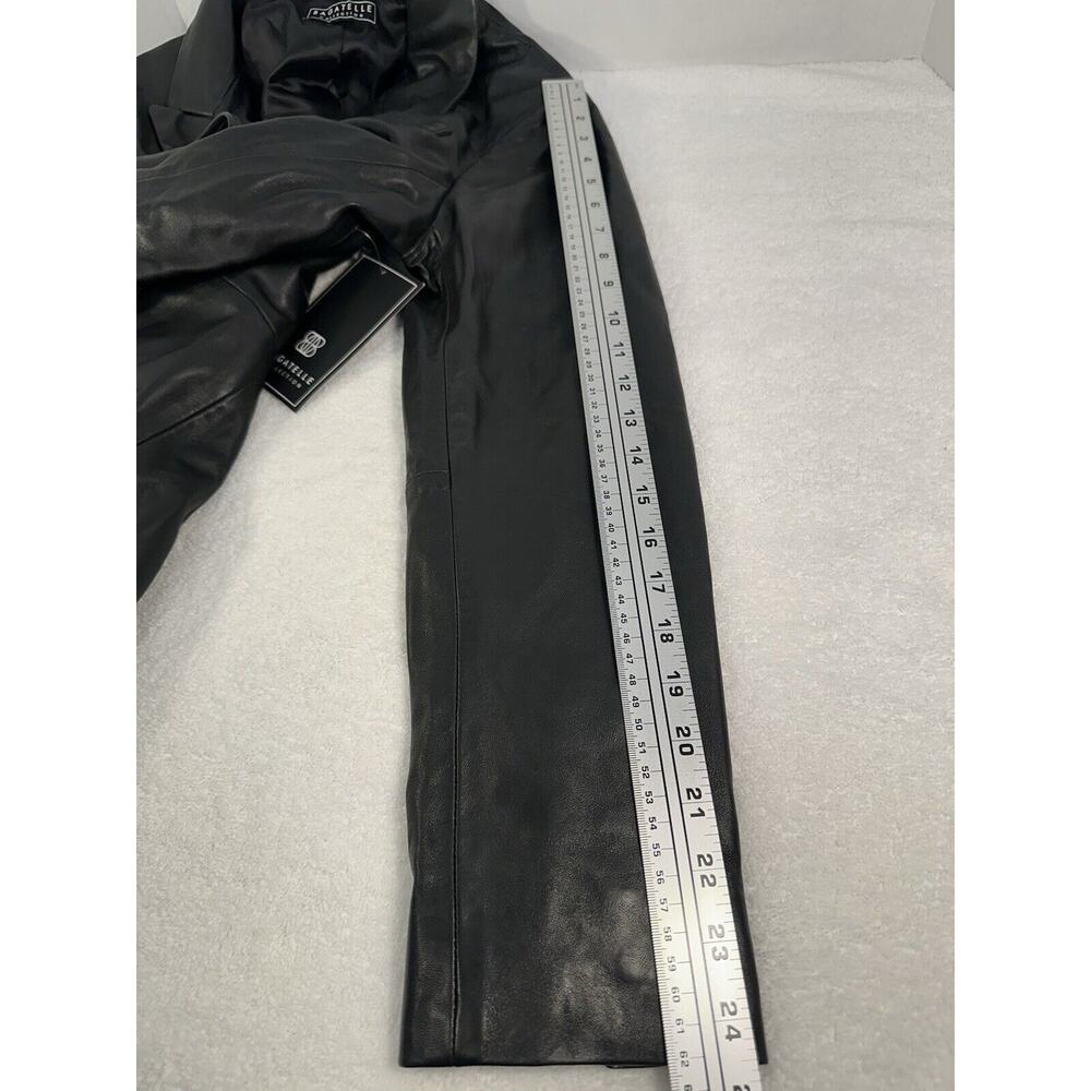 Bagatelle Size M 100% Leather Tailored Jacket Black TIMELESS, SOPHISTICATED!!🤩 - Picture 12 of 16